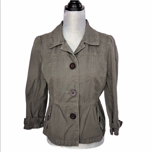 LOFT Jackets & Blazers - LOFT Twill Peplum Jacket